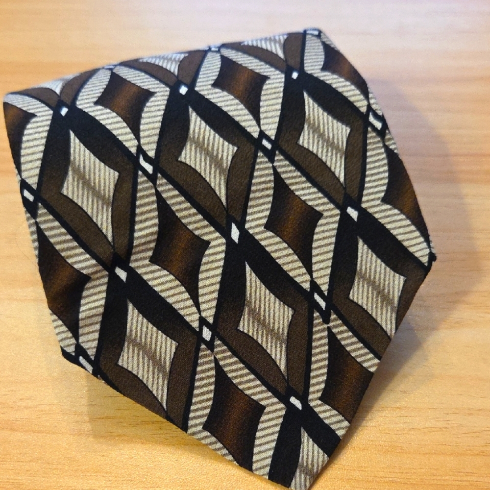 Ziggurat Vintage Silk Tie